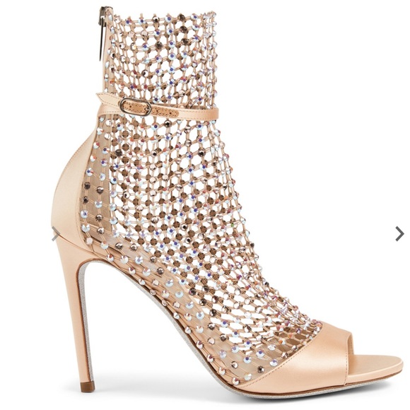 *SOLD* Rene Caovilla Galaxia Satin Crystal Sandals - Picture 12 of 17